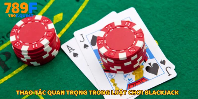 Những lựa chọn thao tác chủ chốt trong luật chơi Blackjack